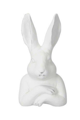 Декор "Кролик" белый антик 15,5x11x29,5см