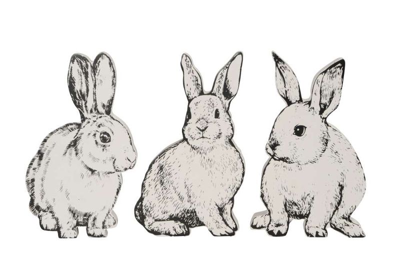 Декор "Кролик" в ассортименте 9x15см